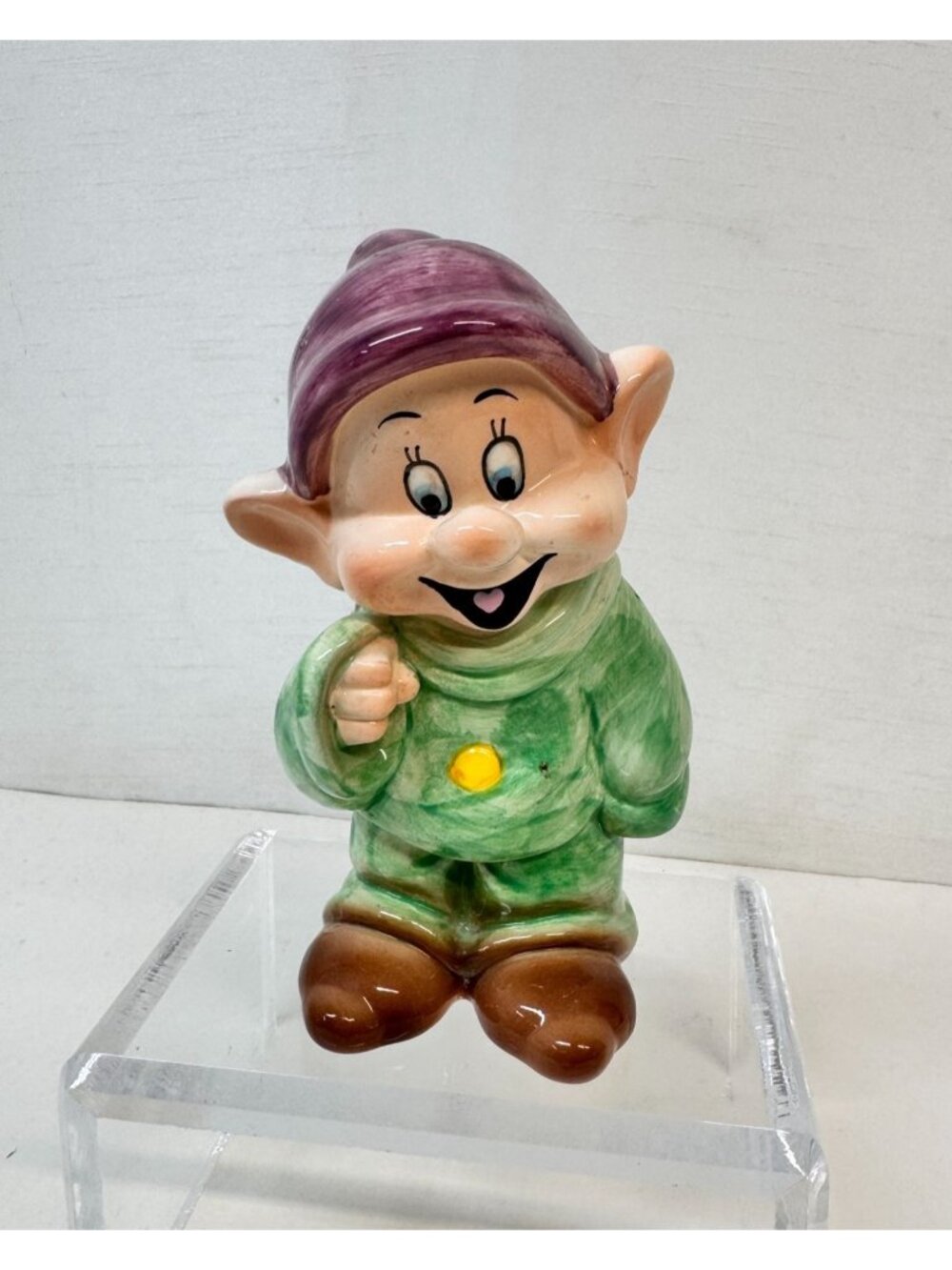 Vtg Dopey From Snow White Figurine from Disney -China